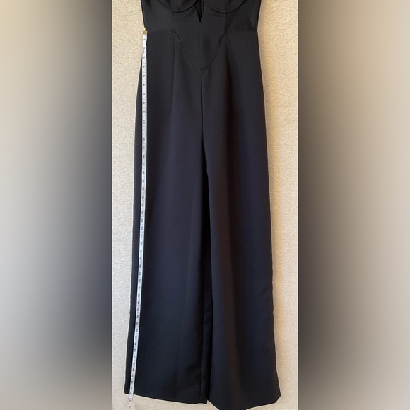 🌷NESTY GAL MESH INSERT TAILORED BANDEAU JUMPSUIT - Picture 9 of 13